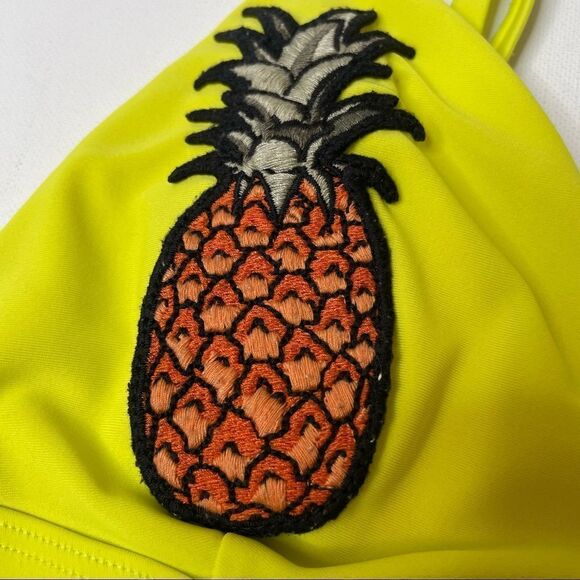 Hollister Swim Pineapple Bikini Top M - Picture 2 of 8